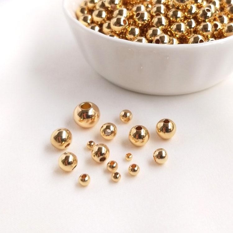 90PCS Gold/Rhodium Plated Small Hole Tiny Spacer Bead 2mm GJY21