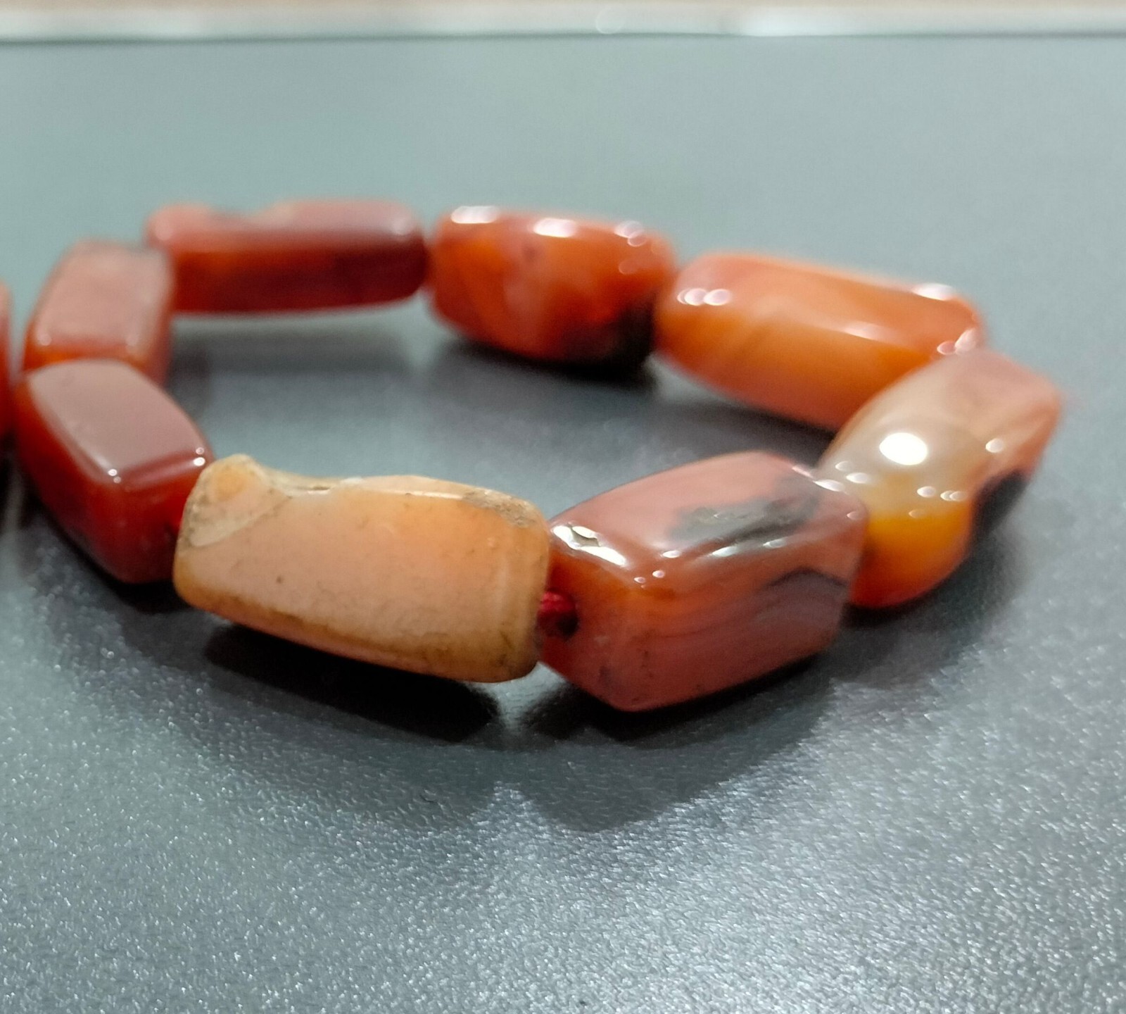 Original Agate Necklace With Agate Bracelet, Igbo, Benin Beads African Jewelry