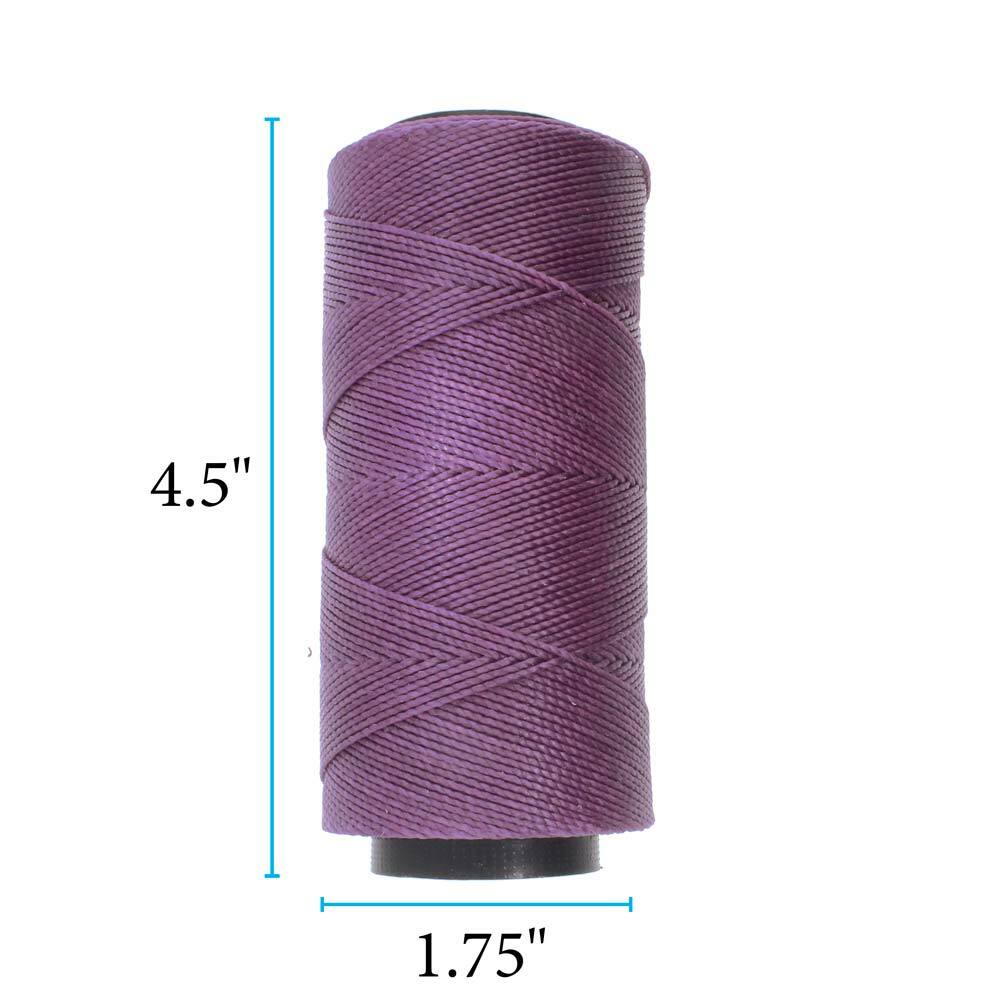 Knot-It Waxed Cording 1mm Amethyst Purple 43874 (144 meters) 2-Ply Polyester