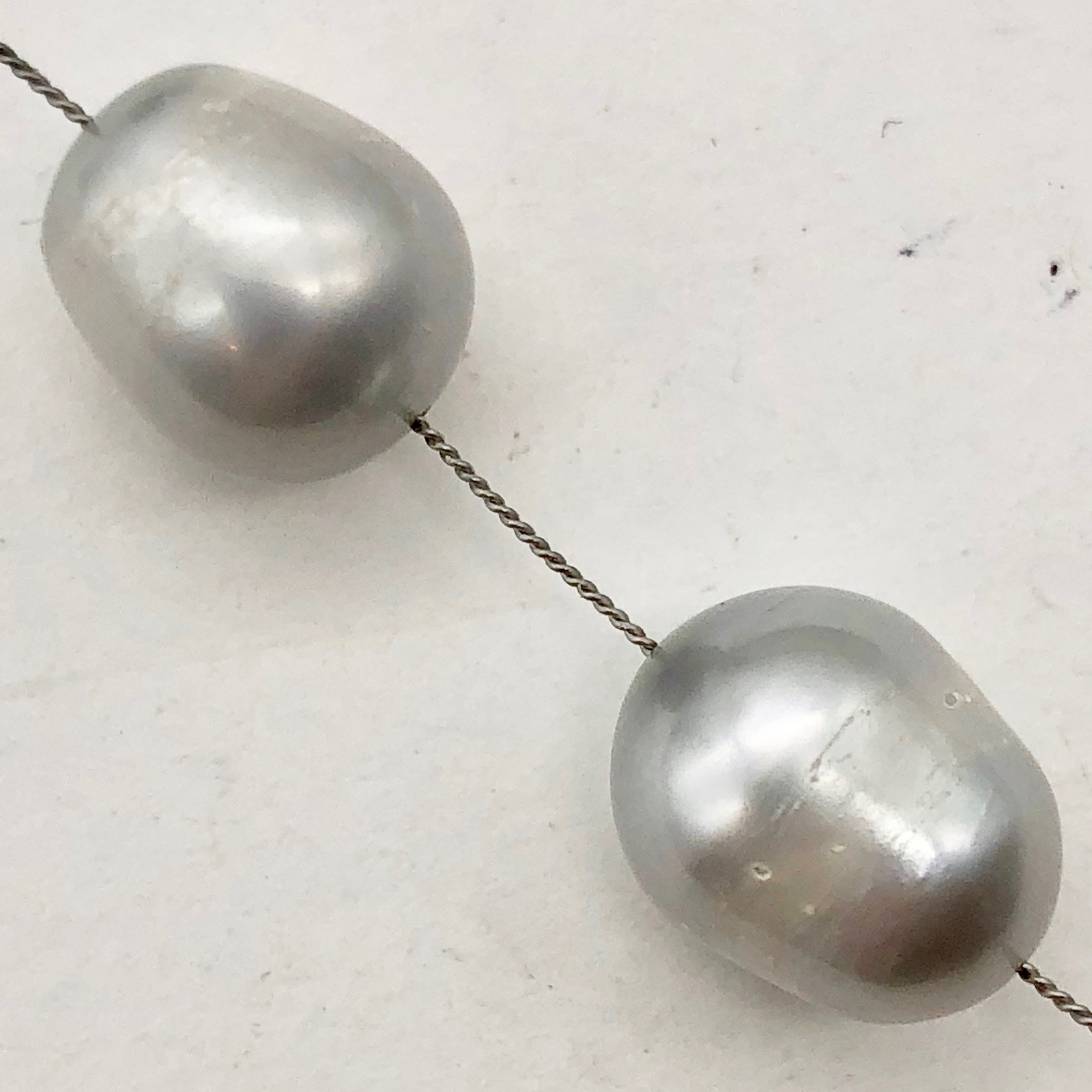 Beautiful Platinum Freshwater Pearls for Jewelry Making | 12-13mm | 2 Pearls |