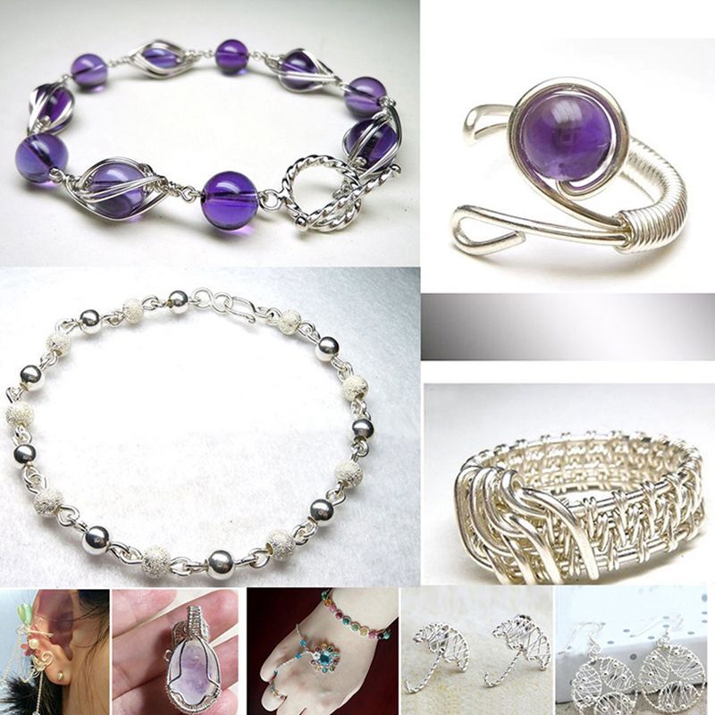 Sterling Silver Beading Stringing Wire Jewelry Thread Filament 0.3-1mm 1Meter