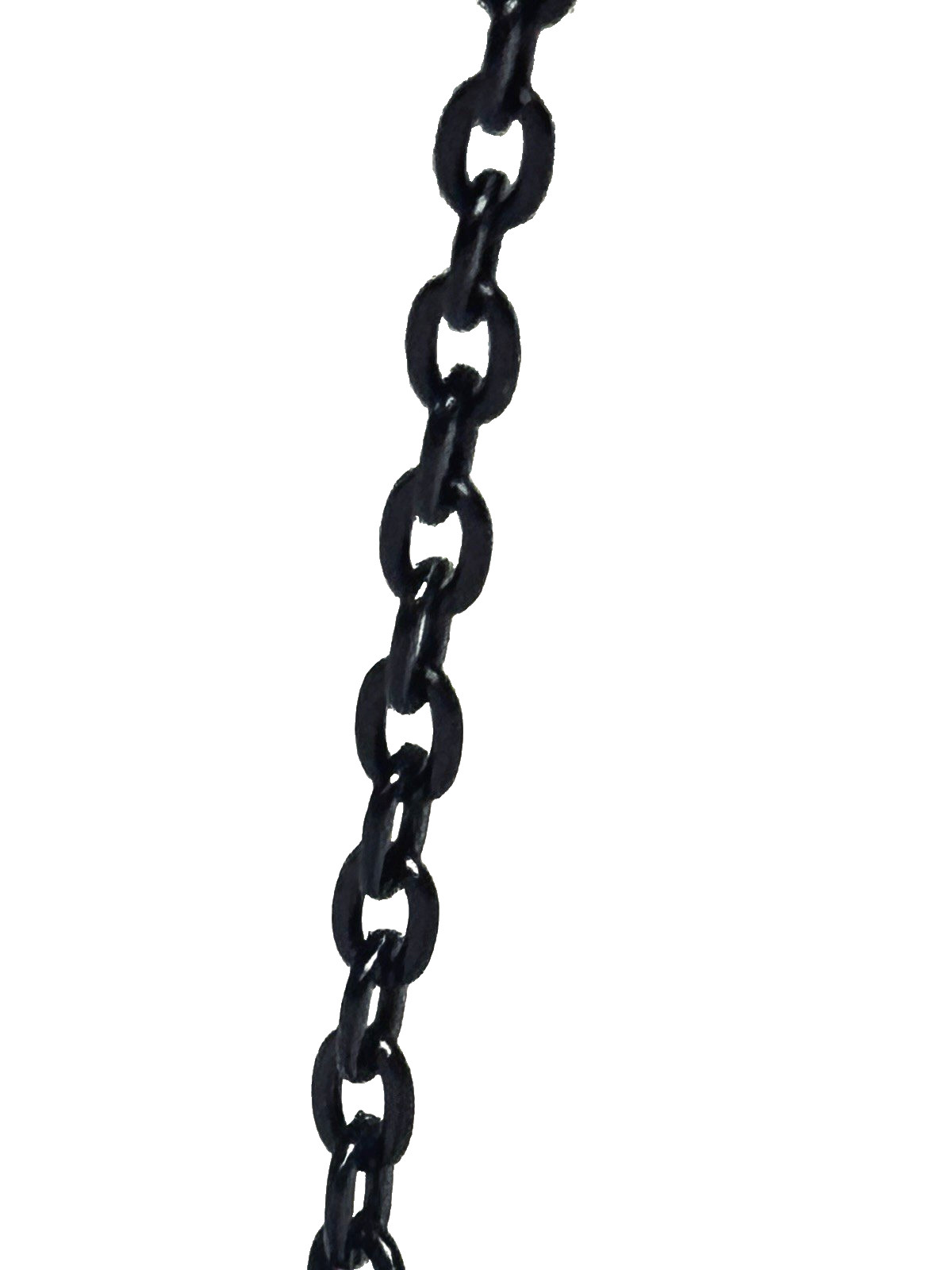 32.8ft/10 Meter Steel Curb Chain 3 x 4mm Link Chain Metallic Black