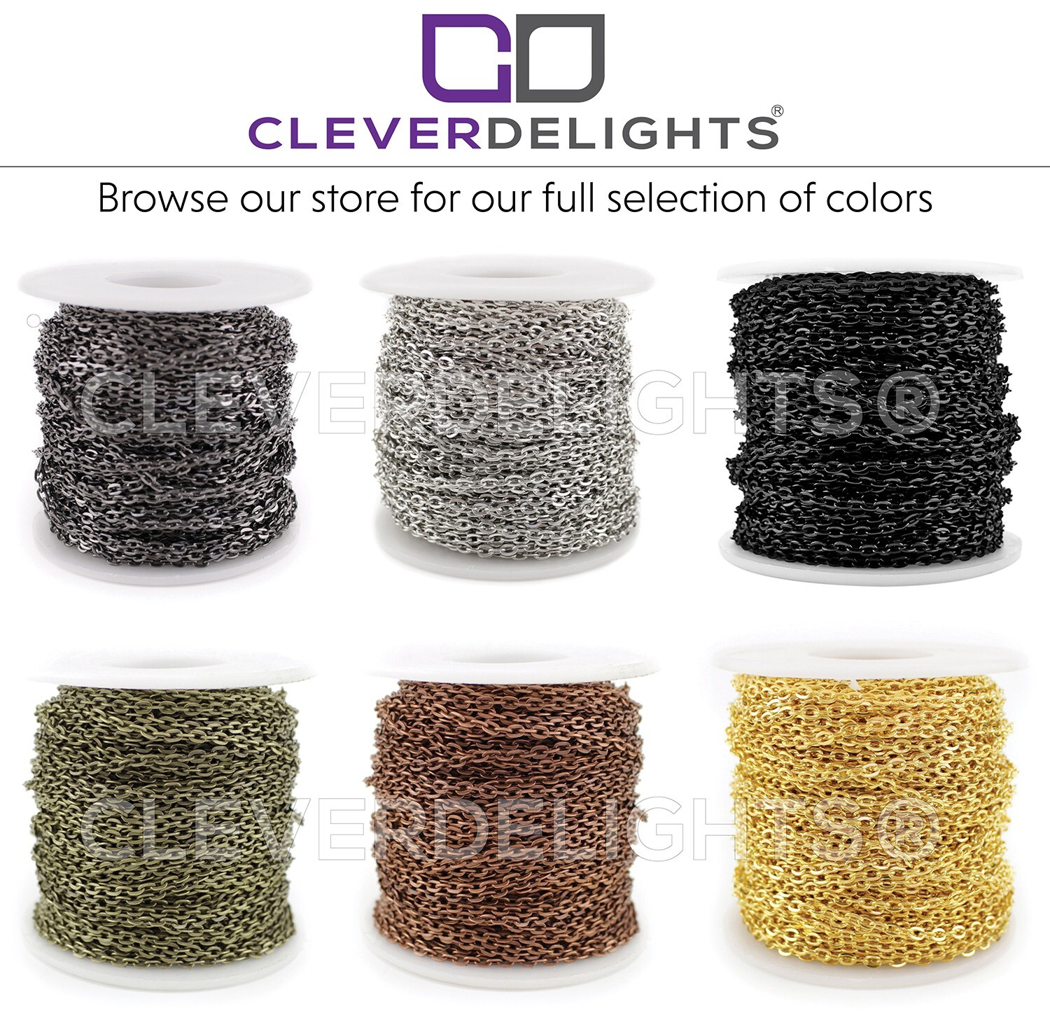 4x6mm Cable Chain – Antique Bronze Color – 100 Feet – Bulk Craft Chain Spool