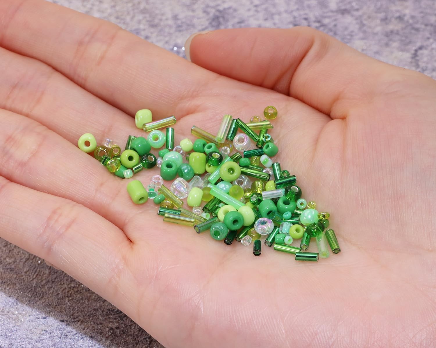 Mixed Craft Beads 1000Pcs/20g Glass Seed Tube Bead Bugle Bead 1.54.5mm Small …