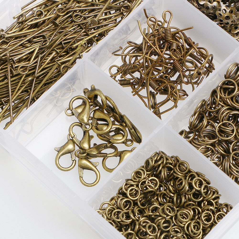 Jewelry Making Supplies Starter Kit Earring Findings Beading Wires Pliers Set
