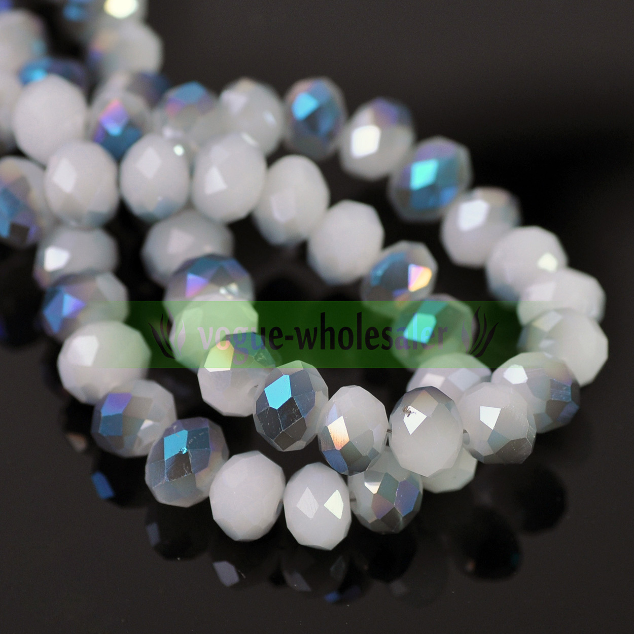 Lots Wholesale Rondelle Faceted Crystal Glass Loose Spacer Beads 3/4/6/8/10mm
