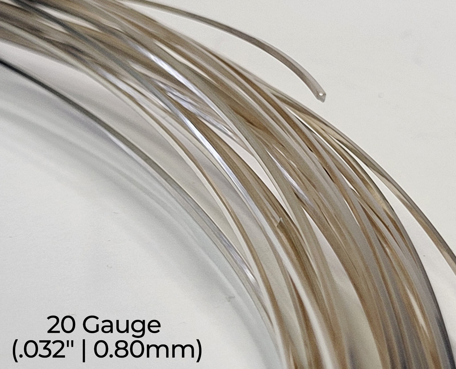 925 Sterling Silver Wire | Square | Dead Soft | 10-24 Gauge | 1-10 Ft | USA