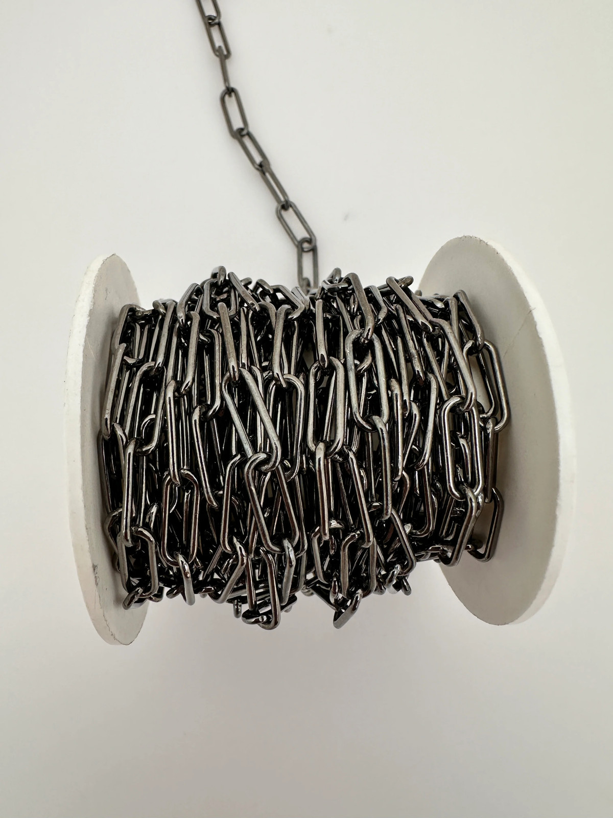 925 Sterling Silver Chain |1 Foot Long | Silver Rectangle Chain Round Wire | Siz