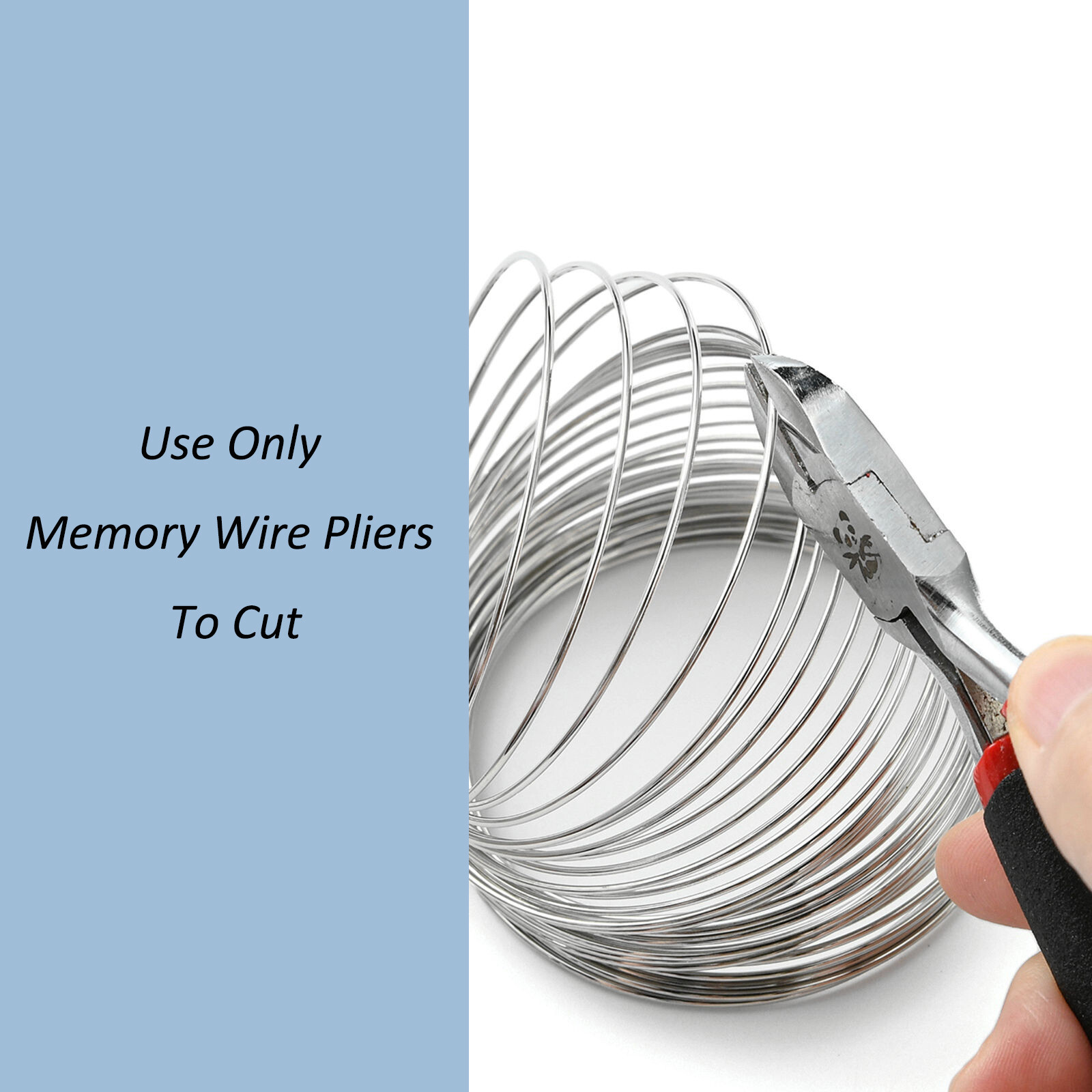 1000g Platinum Steel Memory Wire for Wrap Bracelets Making Finding 18/20/22Gauge