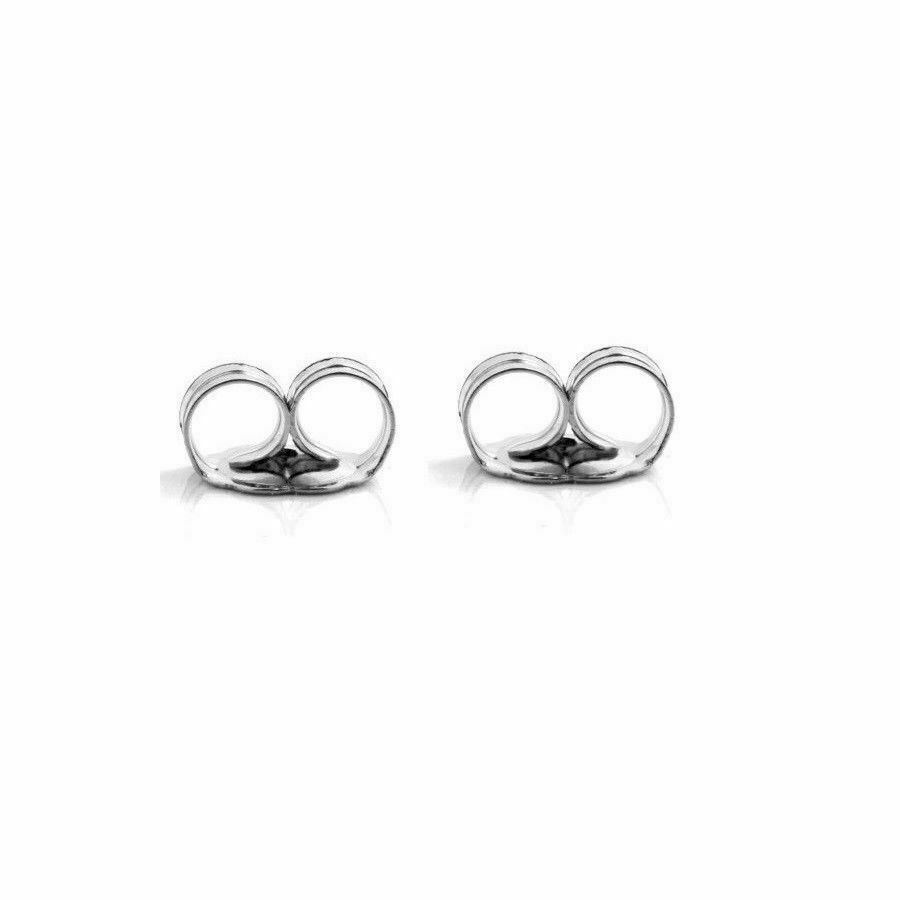 14K Yellow Or White Solid Gold Earring Backs 1 Pair Butterfly – Choose Color