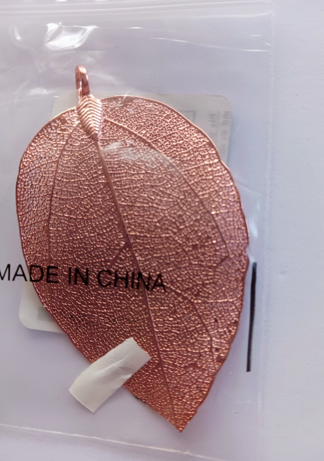 Fire Mountain Gems – RGP Leaf Pendant – 77mm x 51mm – Everyday Jewelry – NEW