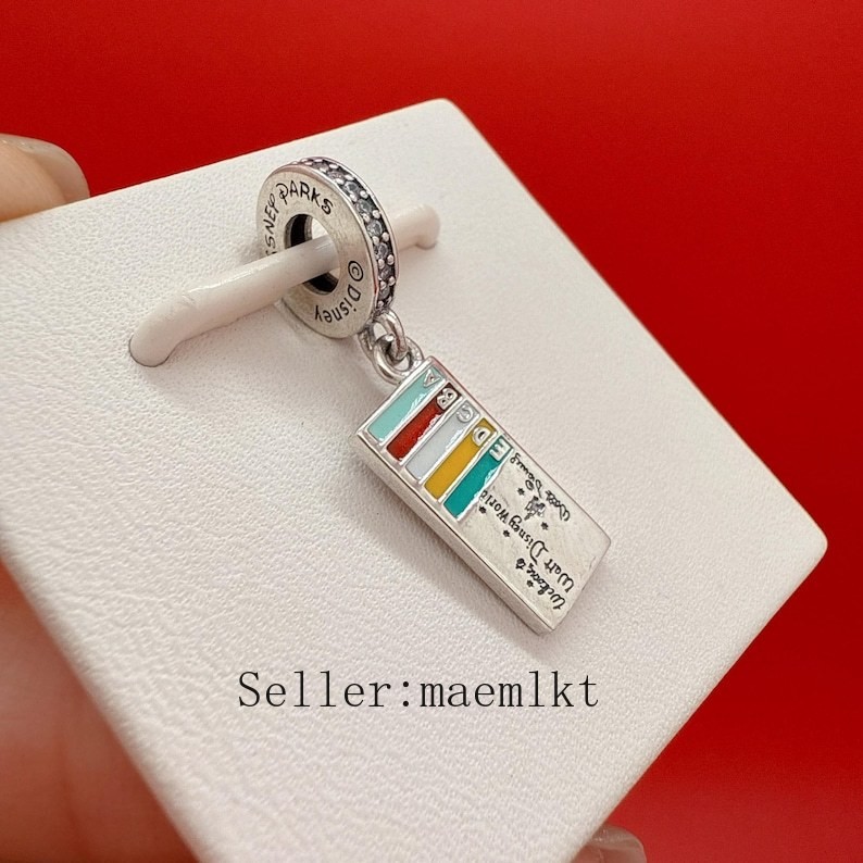 New 925 Sterling Silver Ticket Book Charm,Charm for bracelet