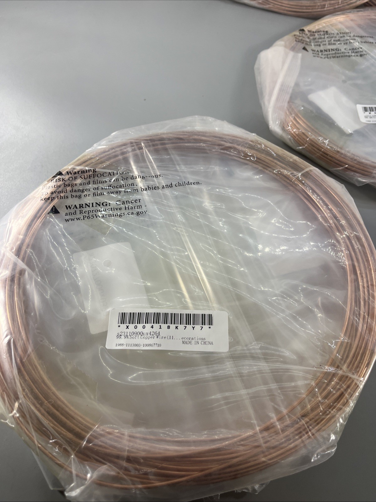 99.9% Soft Copper Wire, 28 Gauge 13FT Pure Copper Wire [0.3mm, 15M] Lot Of 10