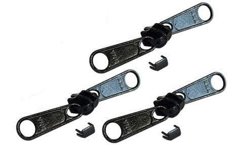 Zipper Repair Kit – #5 YKK Coil Nylon Non-Lock Double Pull Sliders – 3 Slider…