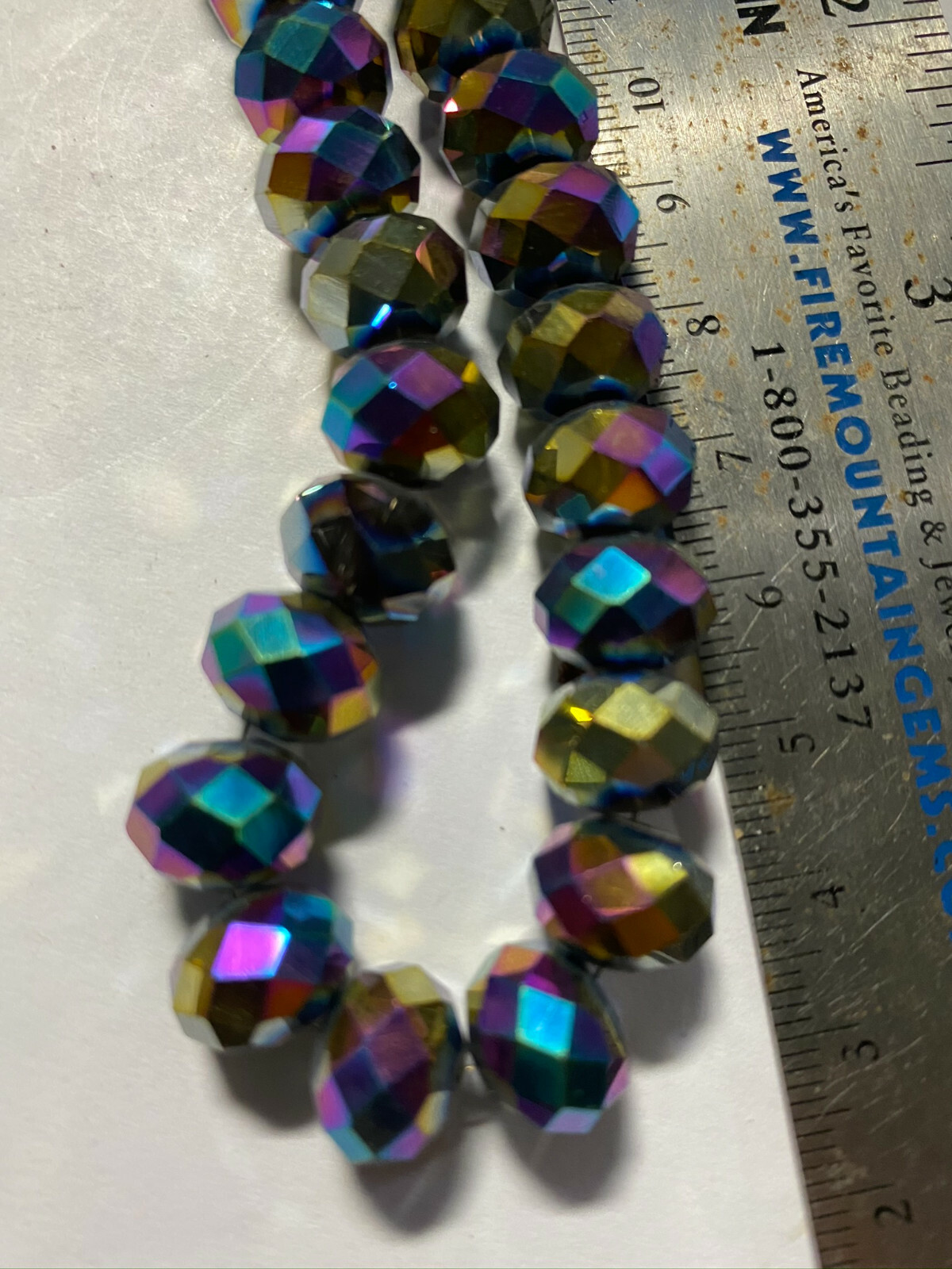 Chinarovski Faceted Glass Crystal Rondelle Space Beads 12mm