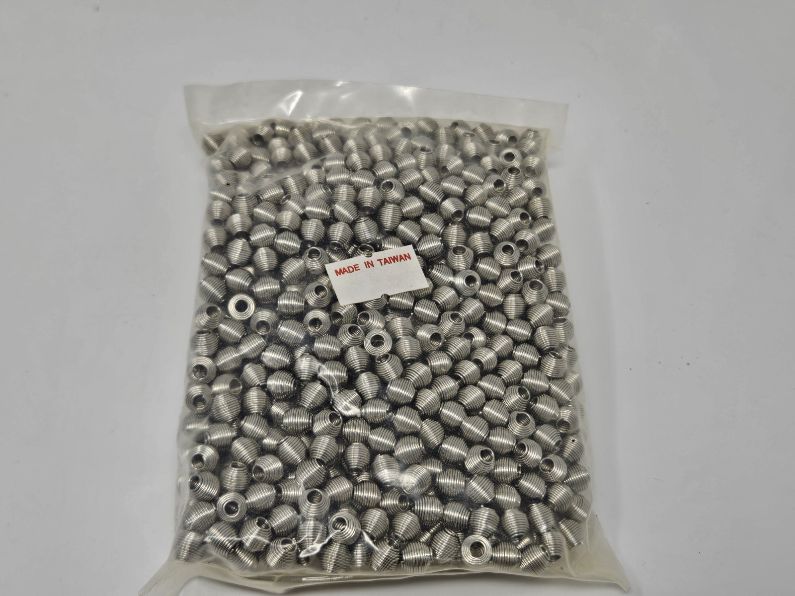 1,000 pcs Silver Metal Coil Spring Spacer Beads 6mm Jewelry Findings Crafts Lot
