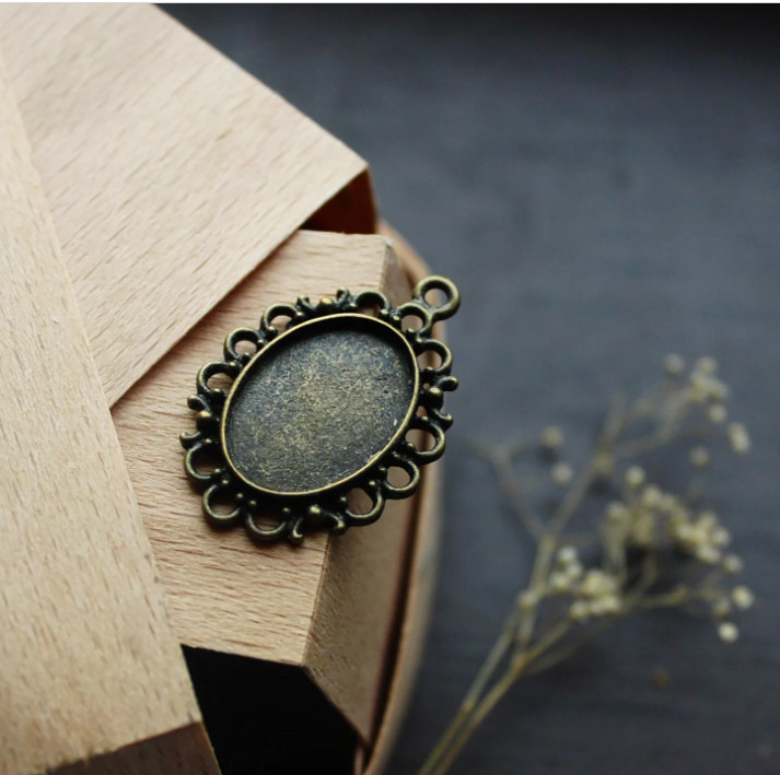 10 pcs oval blank for jewelry making cameo cabochon base supplies DIY (ov030)