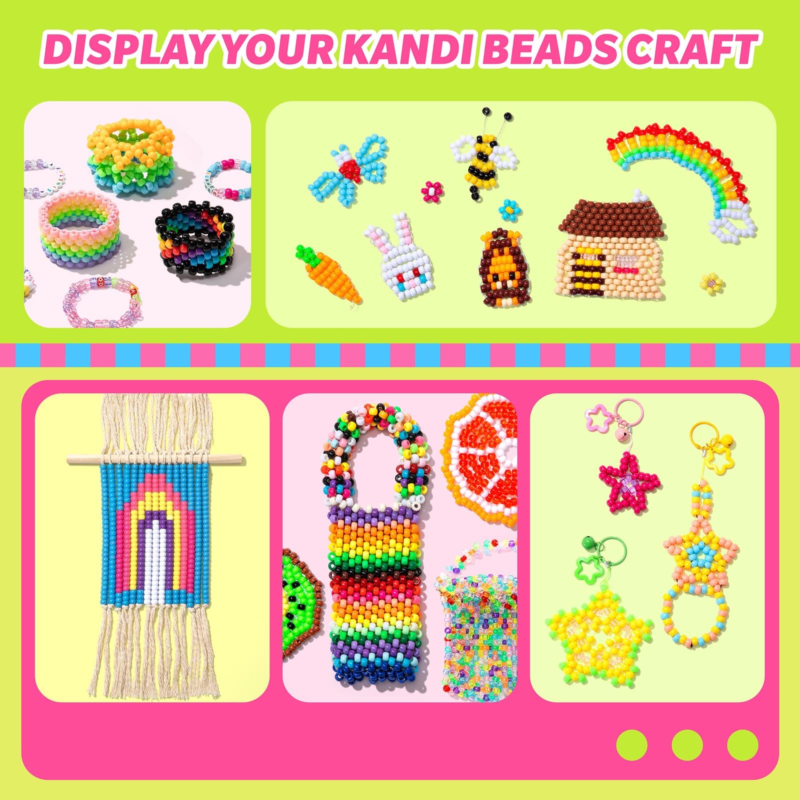 Simetufy 10000Pcs Pony Beads Bulk, 30 Colors 6mm x 9mm, 30 colors 10000pcs