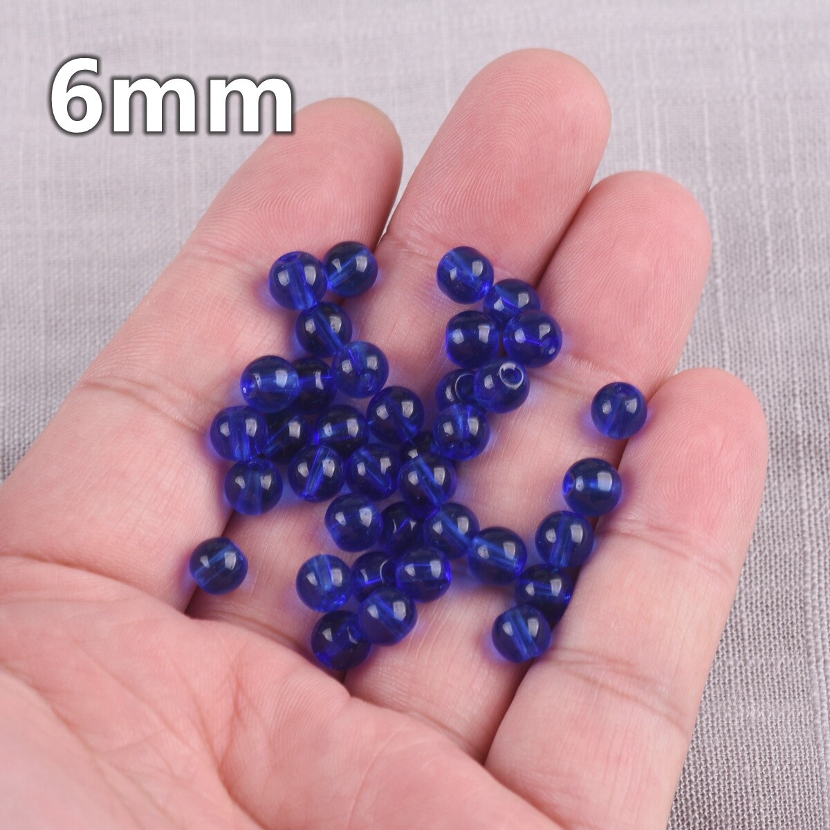 Round Glossy 6mm 8mm 10mm 12mm 14mm Crystal Glass Loose Beads for Jewelry Making