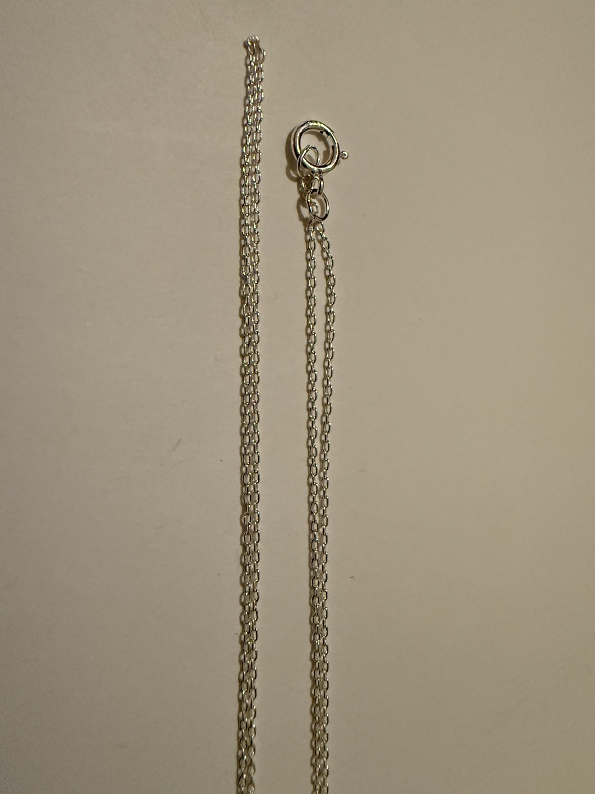 1.5x1mm drawn delicate cable chain, 18inch sterling silver 1pc