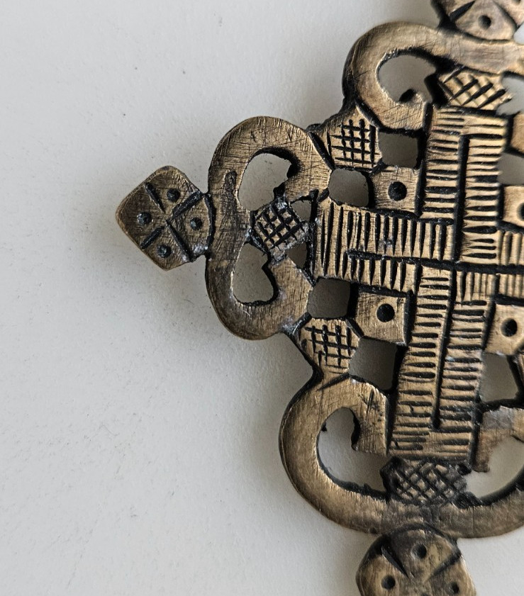 Ethiopian Coptic Cross pendant hand Made in Ethiopia African jewelry supplies