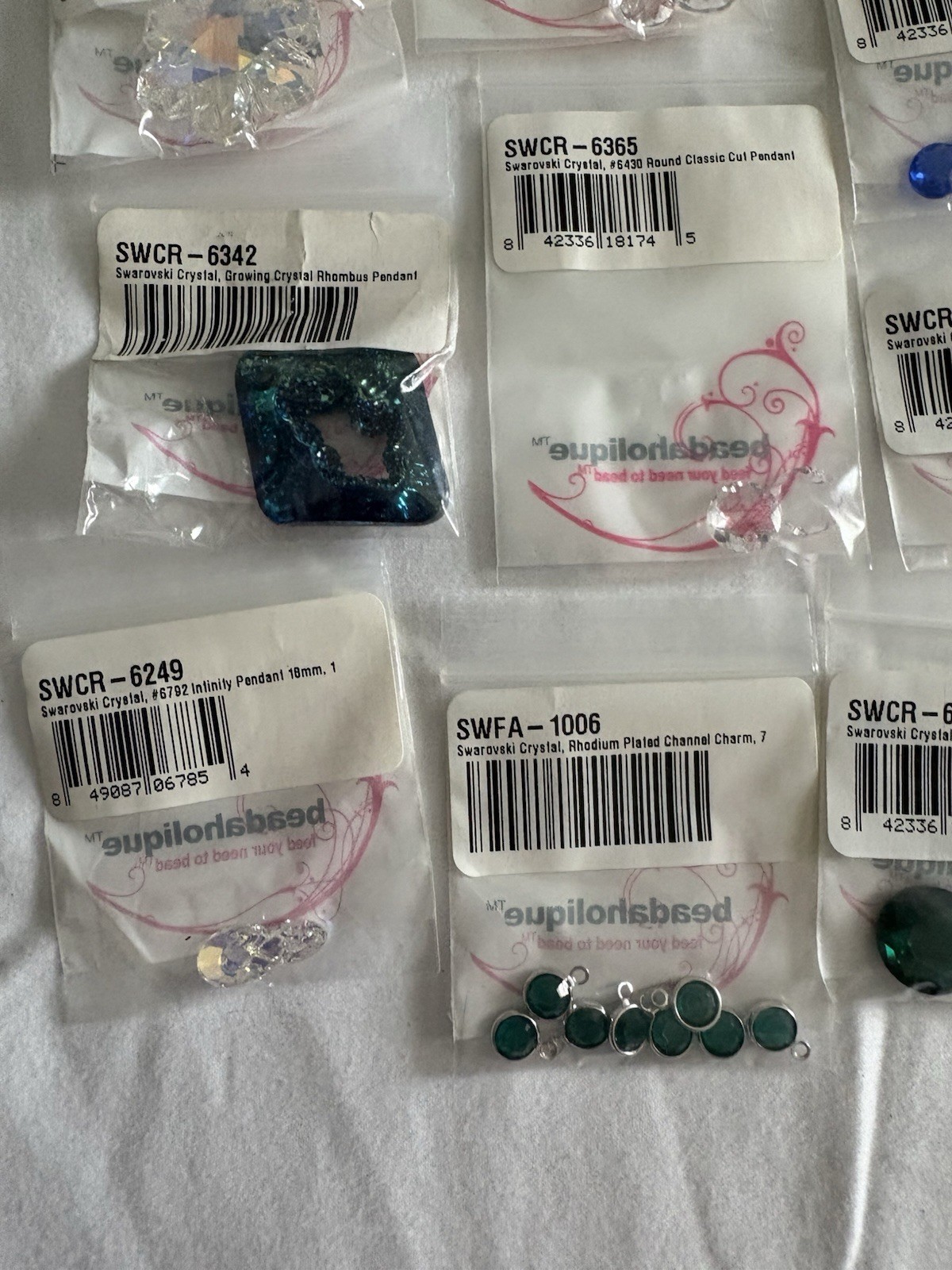 Vintage Swarovski Crystal Lot (Mixed Lot Of 33 Pendants, Round, Beads)