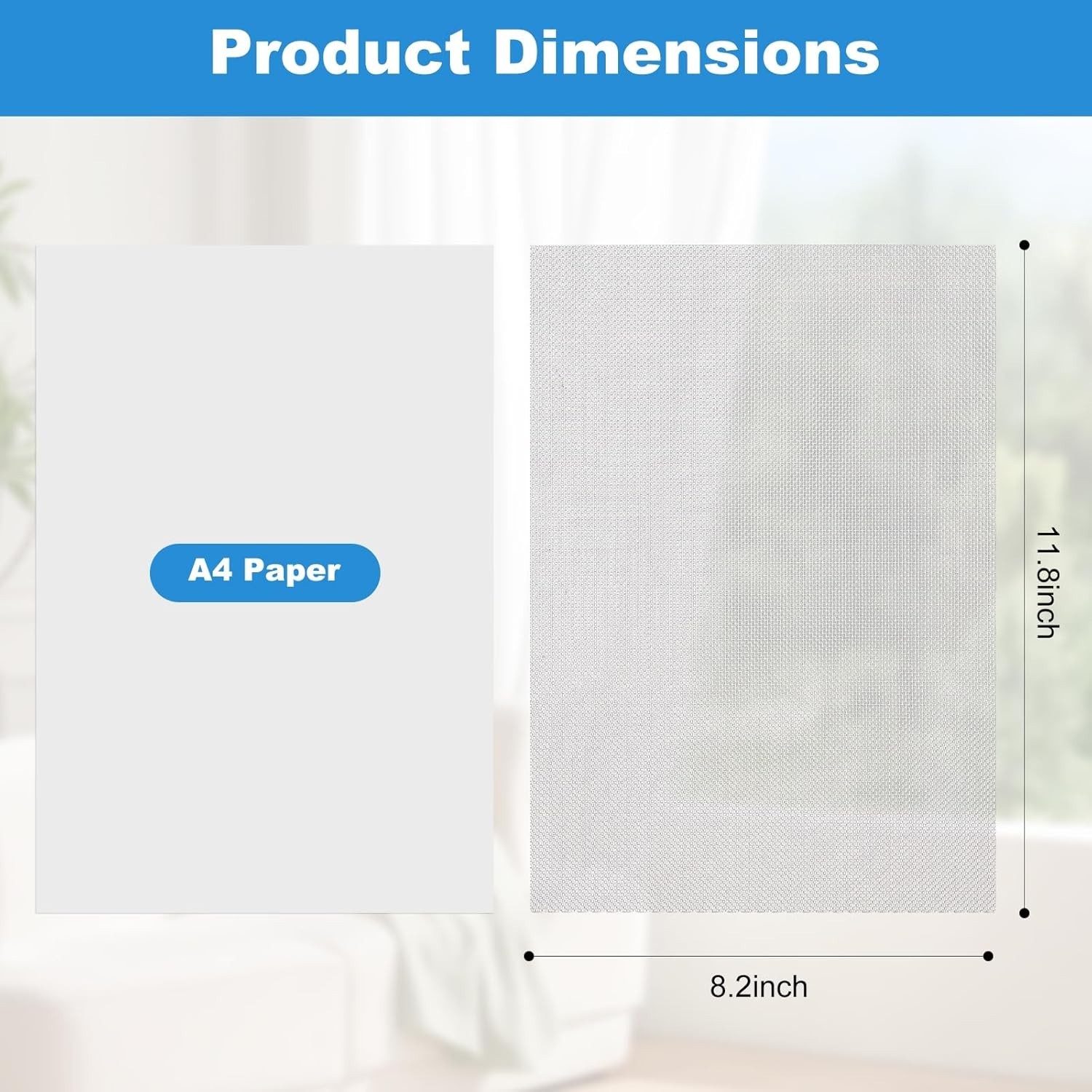 Versatile 6-Pack Stainless Steel Mesh Screens (11.8×8.2 in) for Home Projects