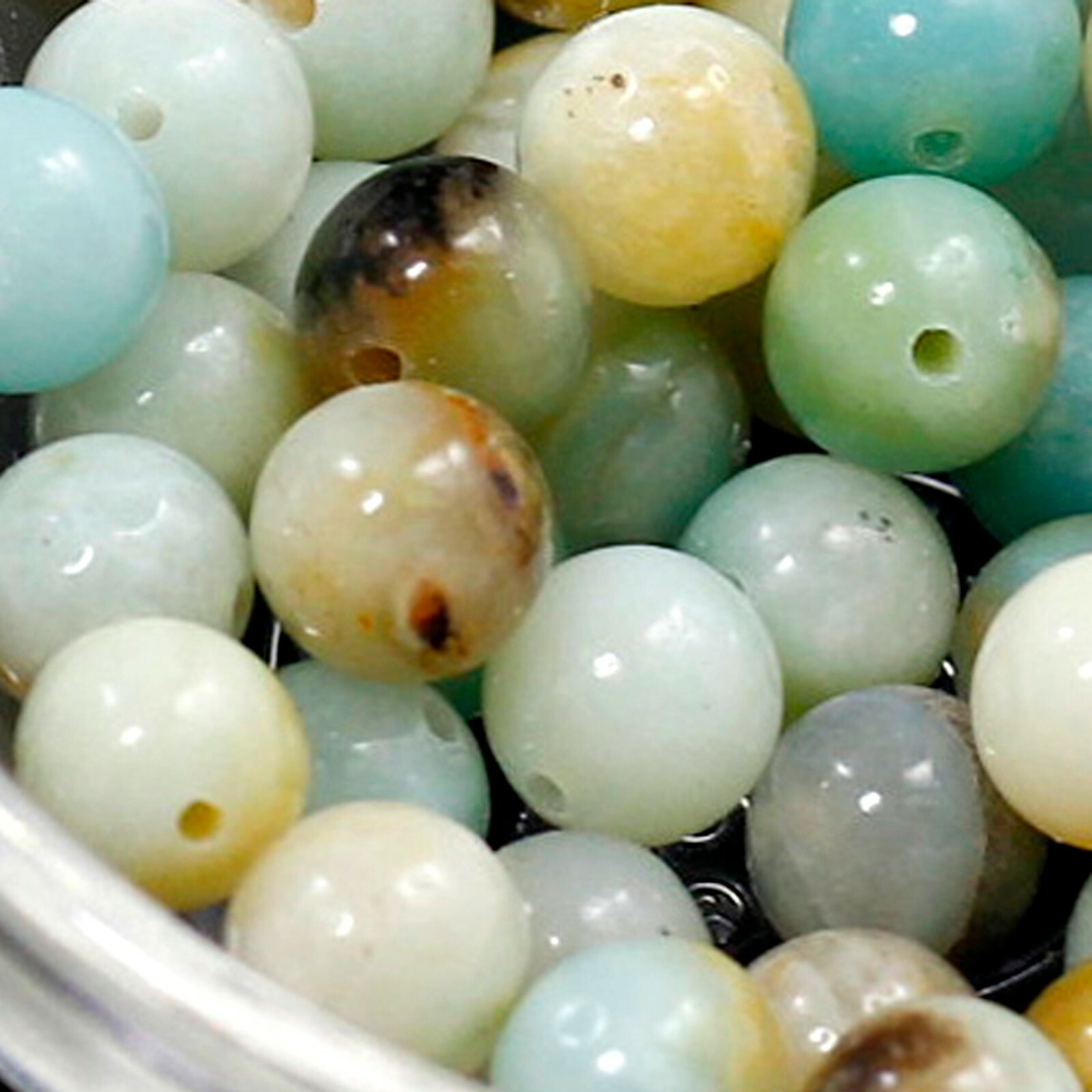 Natural Gemstone Beads lot Smooth Round Loose Bead 100pcs 4mm 6mm 8mm 10mm 12mm