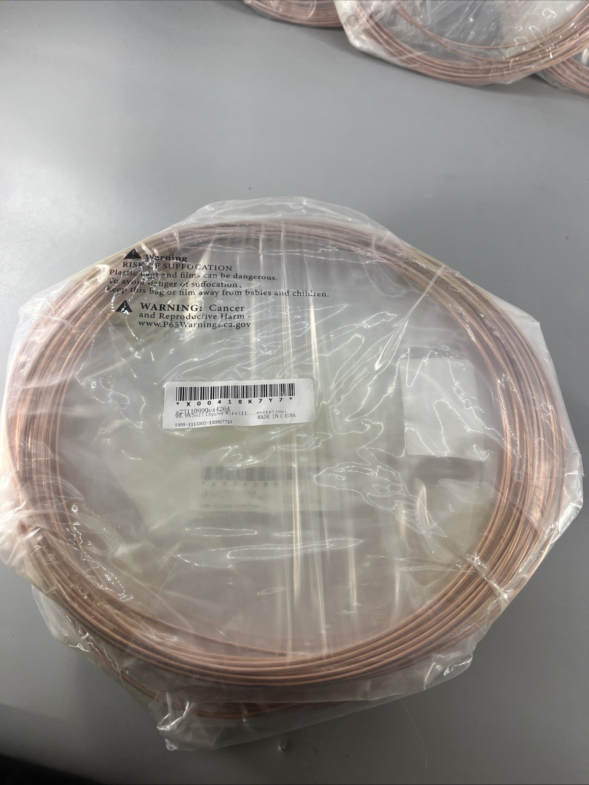 99.9% Soft Copper Wire, 28 Gauge 13FT Pure Copper Wire [0.3mm, 15M] Lot Of 10