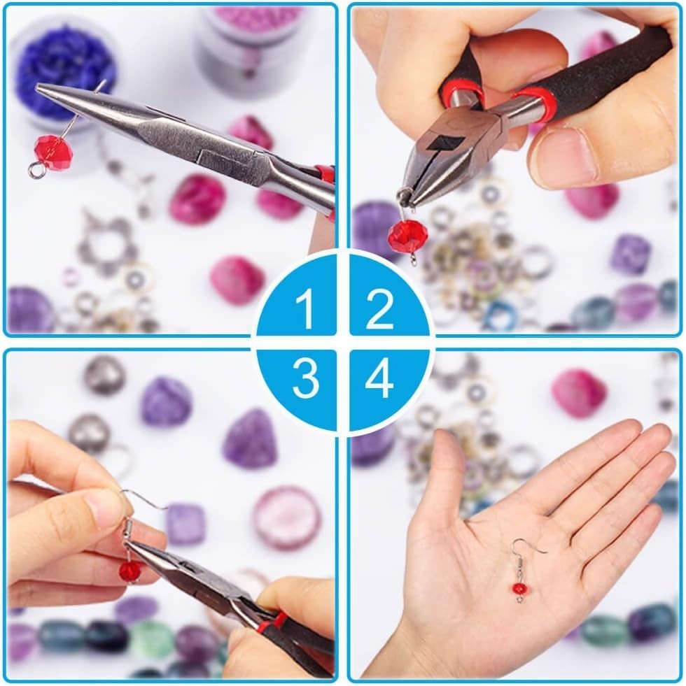 Jewelry Making Supplies Kit with Tools Wires Findings for Jewelry Repair