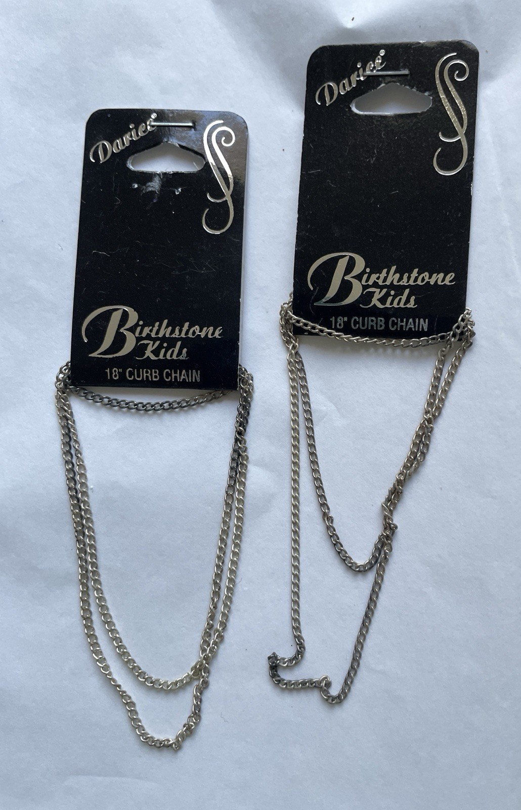DARICE Birthstone Kids 10 PIECE LOT of BALL and CURB CHAINS For Jewelry Making