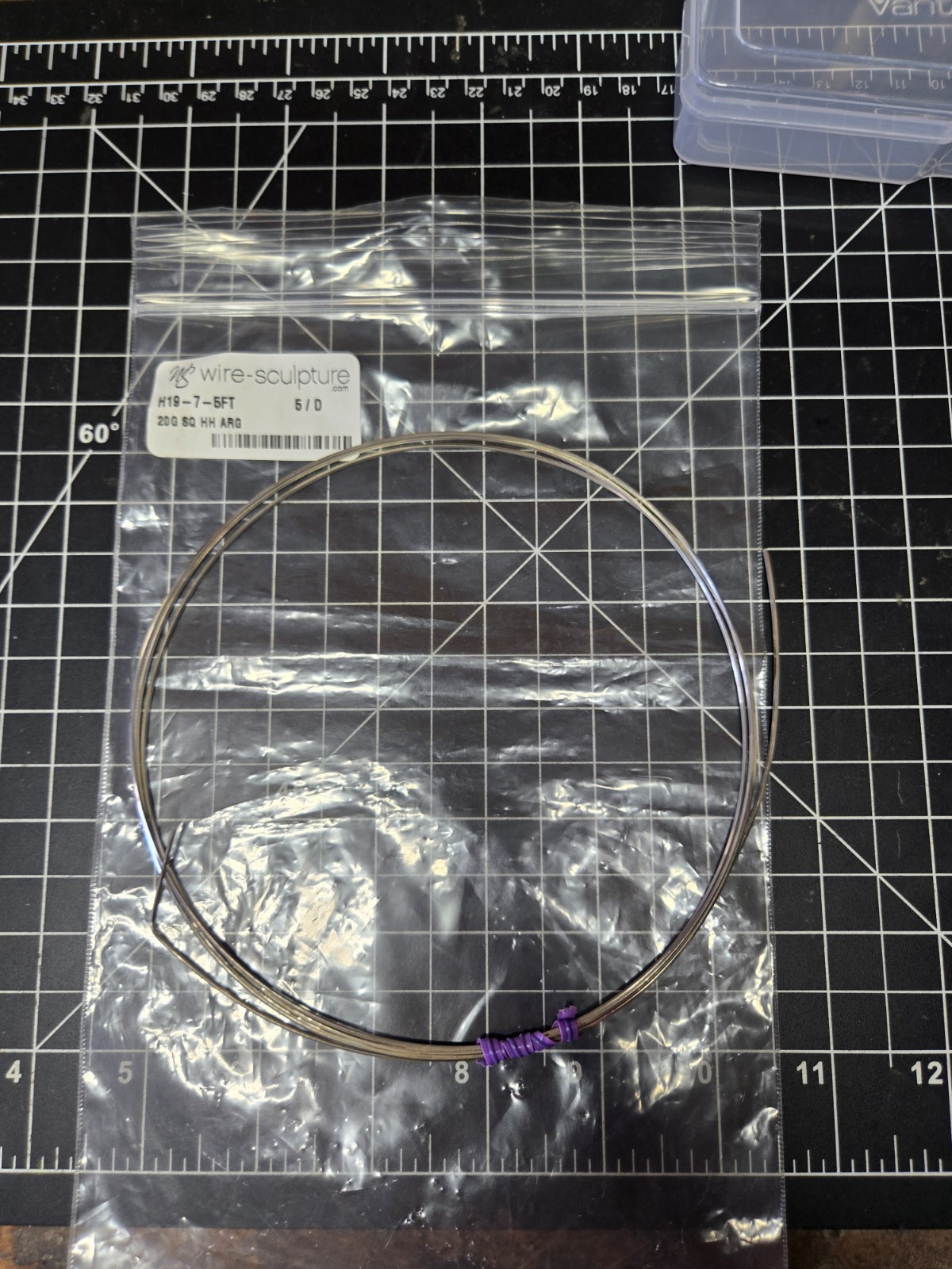 Argentium Wire 20g (gauge) Square half hard Silver – 11g Metalsmith Jeweler