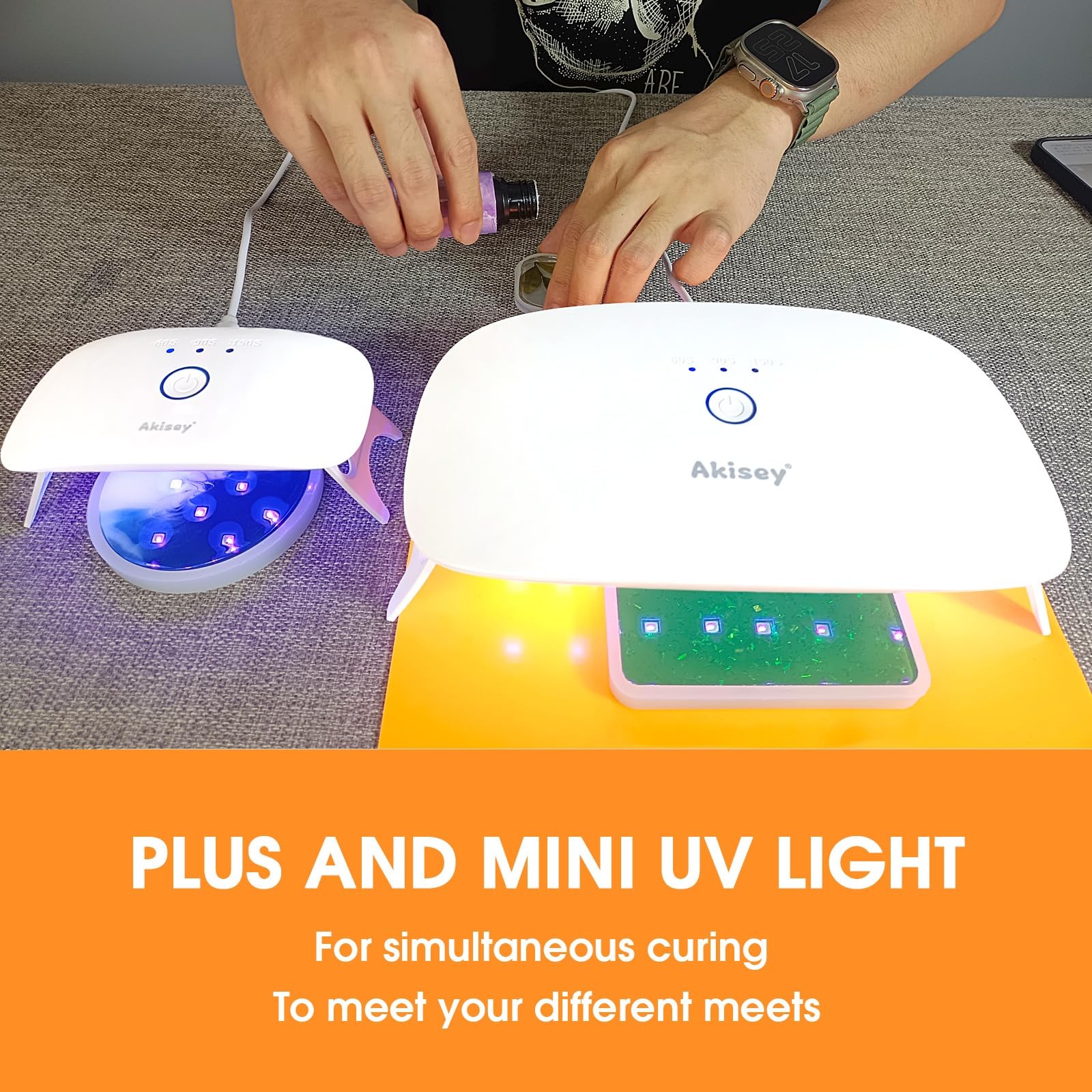 2 Pack UV Light for Resin – Large Size Foldable UV Resin Light & Portable Min…