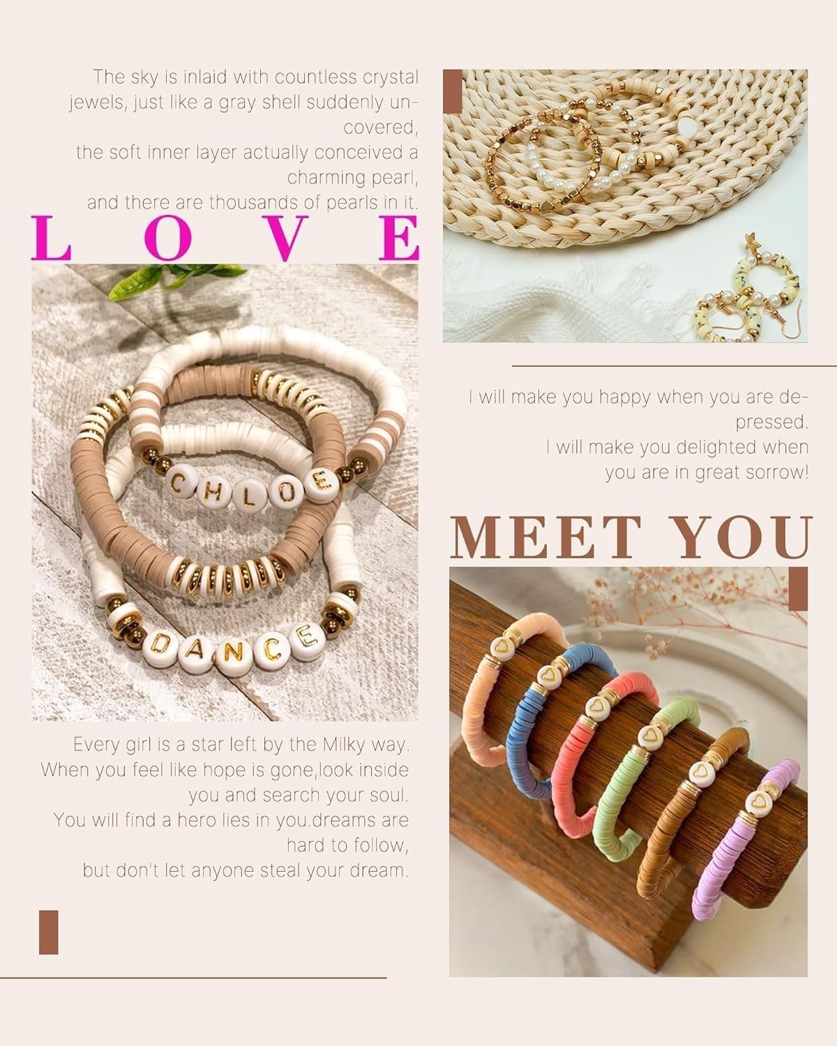 Polymer Clay Beads DIY Bracelet Kit – 120 Colors