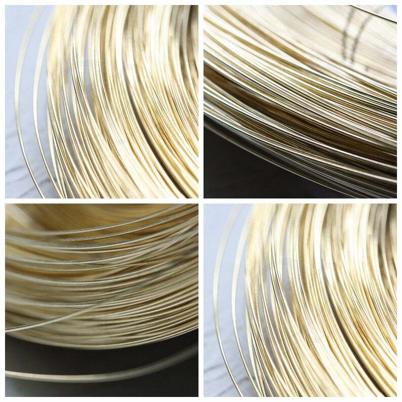 10 Meters (32.8 Feet) Half-Hard Raw Brass Wrapping Wire