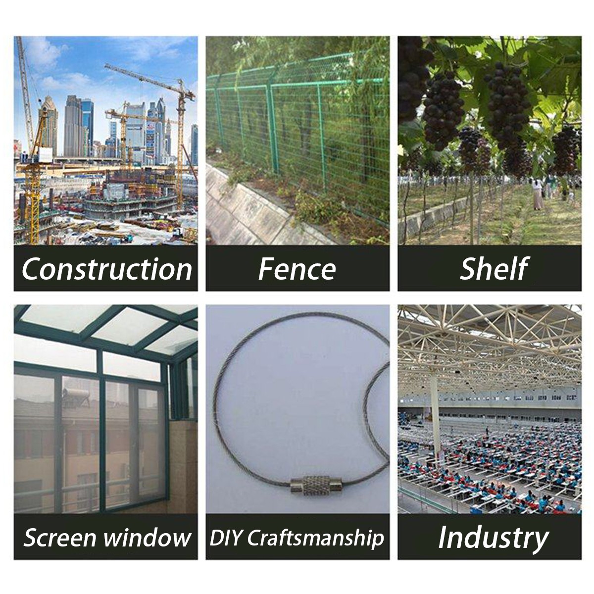 304 Stainless Steel Wire 0.1-3mm Soft/Hard Bendable Resistant Rustproof Durable