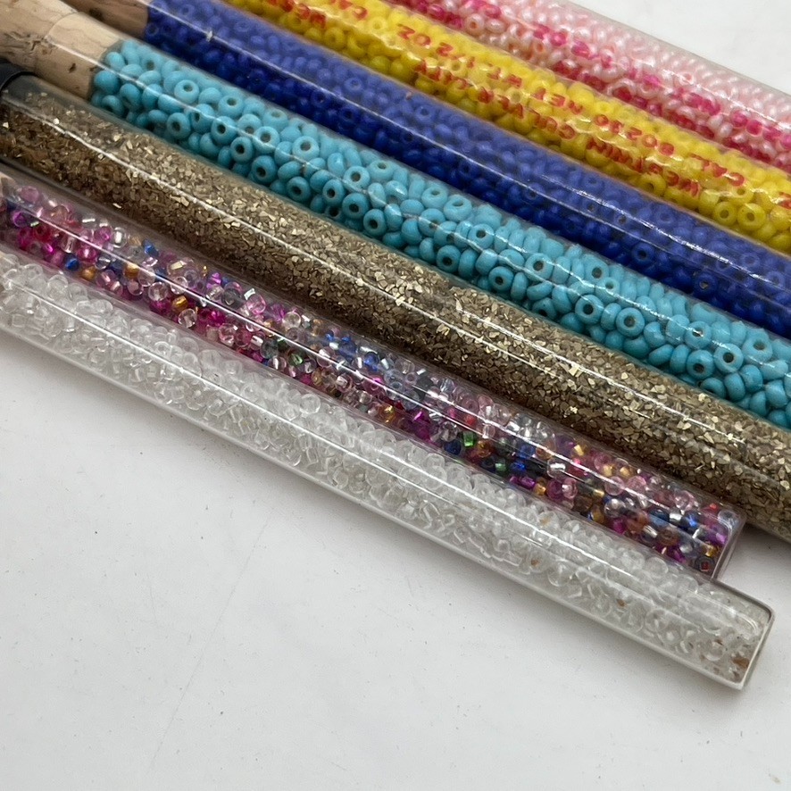 Vintage 1960s 1970s Craft Beads Lot Hippy Hippie Boho Original MCM Crafting