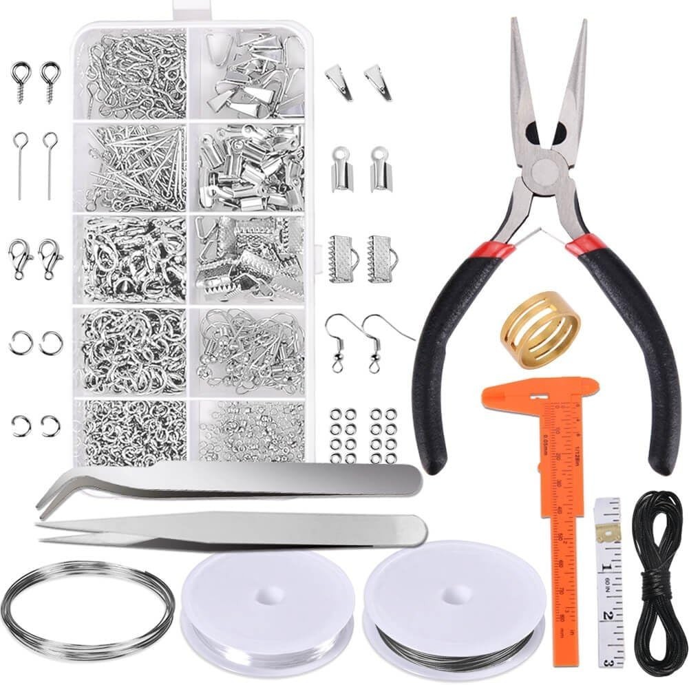 DIY Jewelry Making Kit – Beading Wires, Pliers, Findings