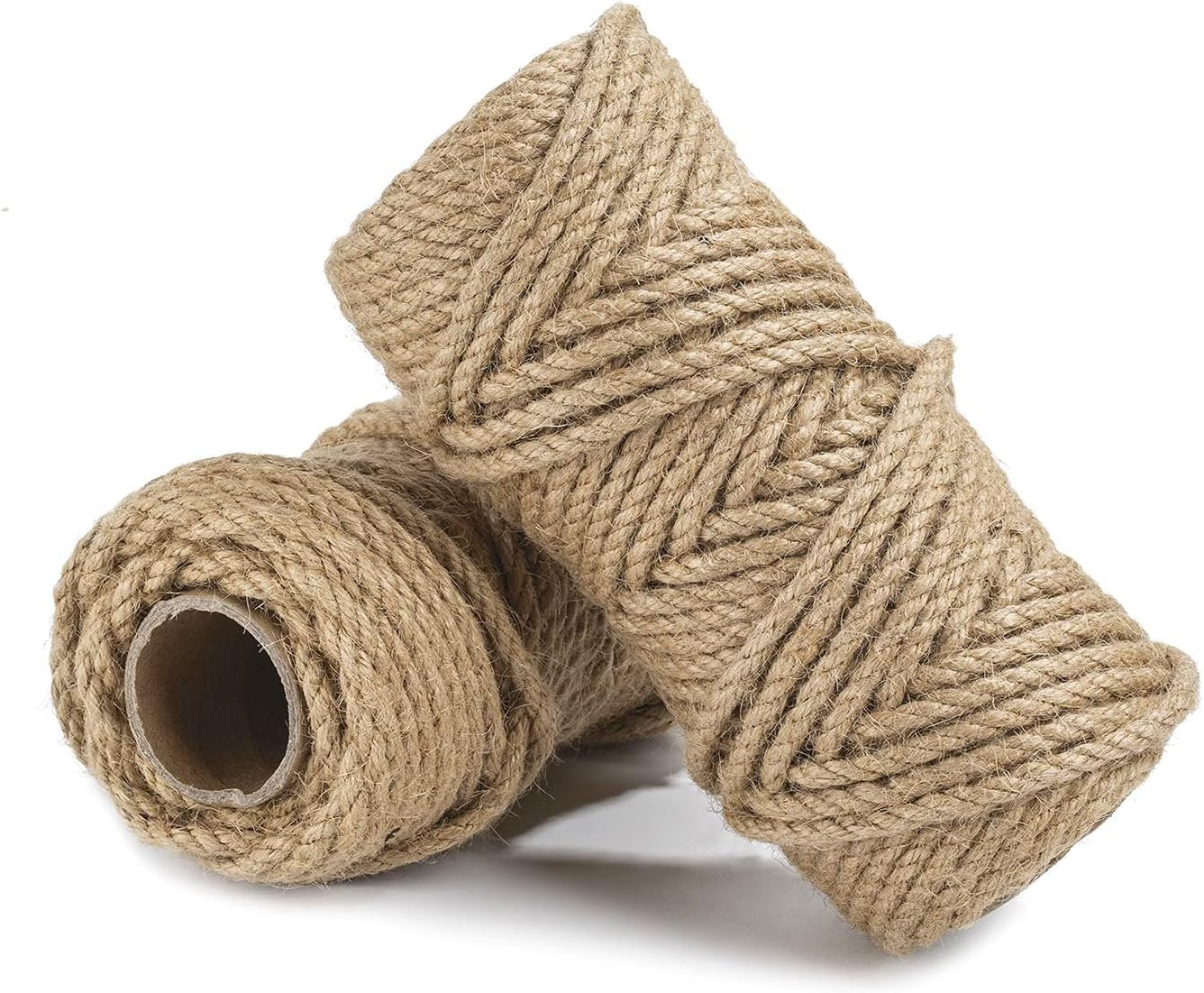 100 Feet 5Mm Jute Twine, Heavy Duty Jute Rope, Natural Hemp Rope for DIY Arts Cr