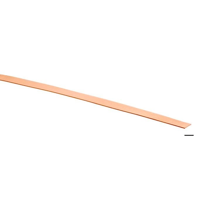 3/16″ Copper Plain Bezel Wire Strip 28Gauge 5 Feet CDA110 99.9%CU Dead Soft