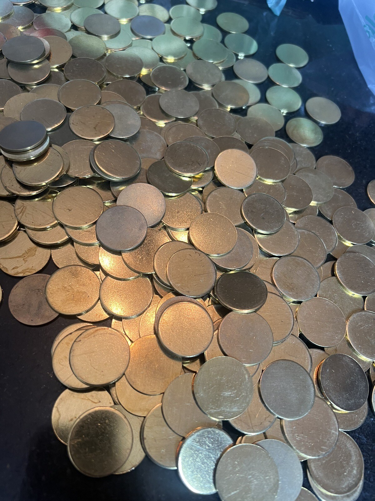 50 – 25mm X 1.7mm Round Blank Disc Raw Brass Stamping Tag Craft Jewelry Crafts