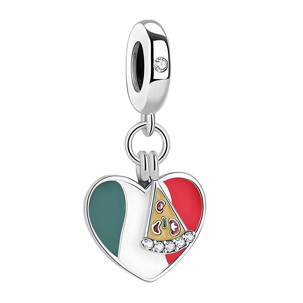 925 Sterling Silver Charms, United States, Brazil Flag Series Pendant Charm – 04