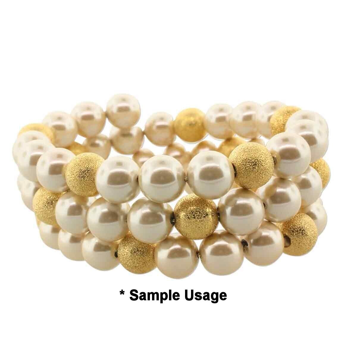 Memory Wire, 1 Oz (70 Loops) Gold Plated 2″ Round Memory Wire Bracelets
