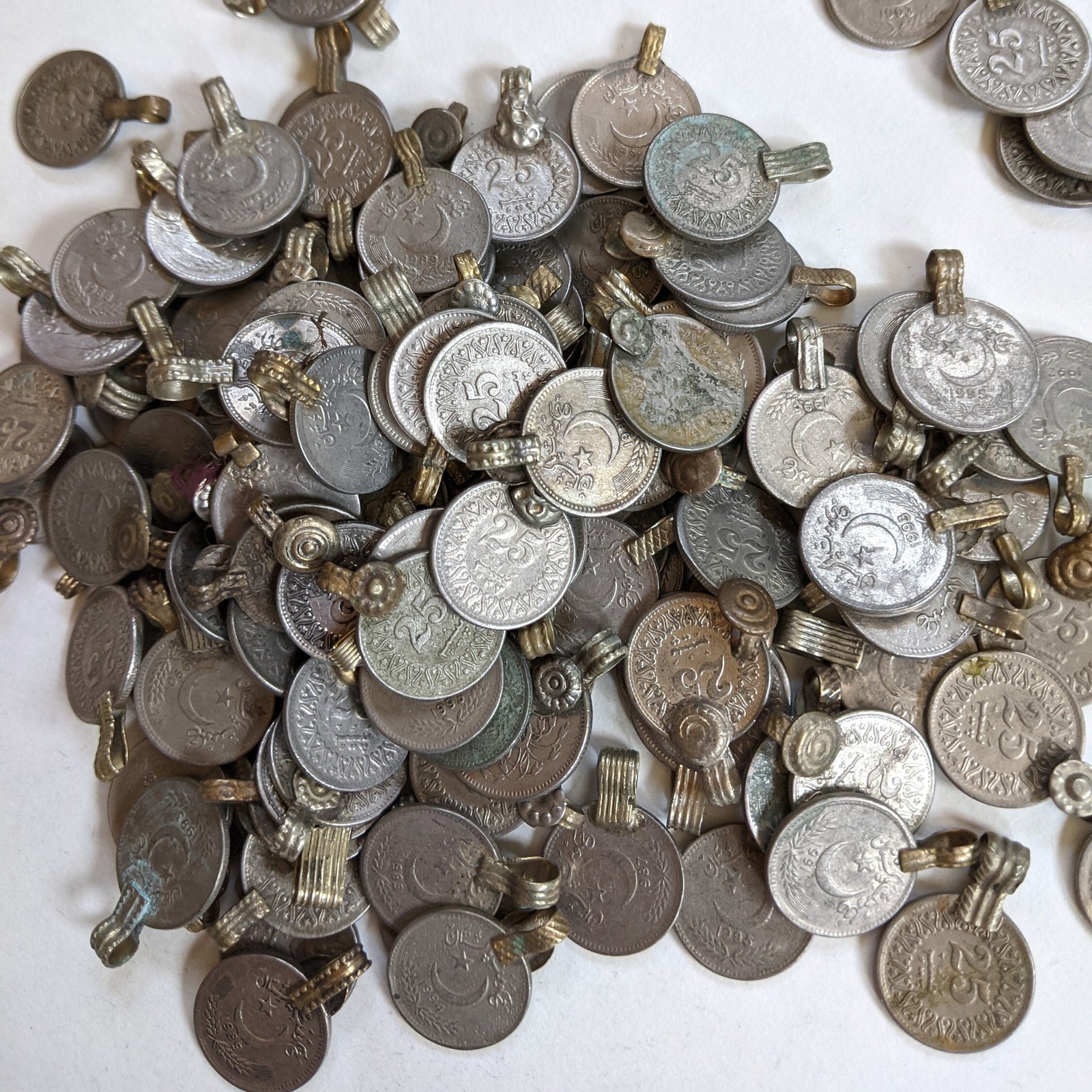 Vintage Kuchi XS Tribal Coins with Loops Original Condition .68″ Assortment