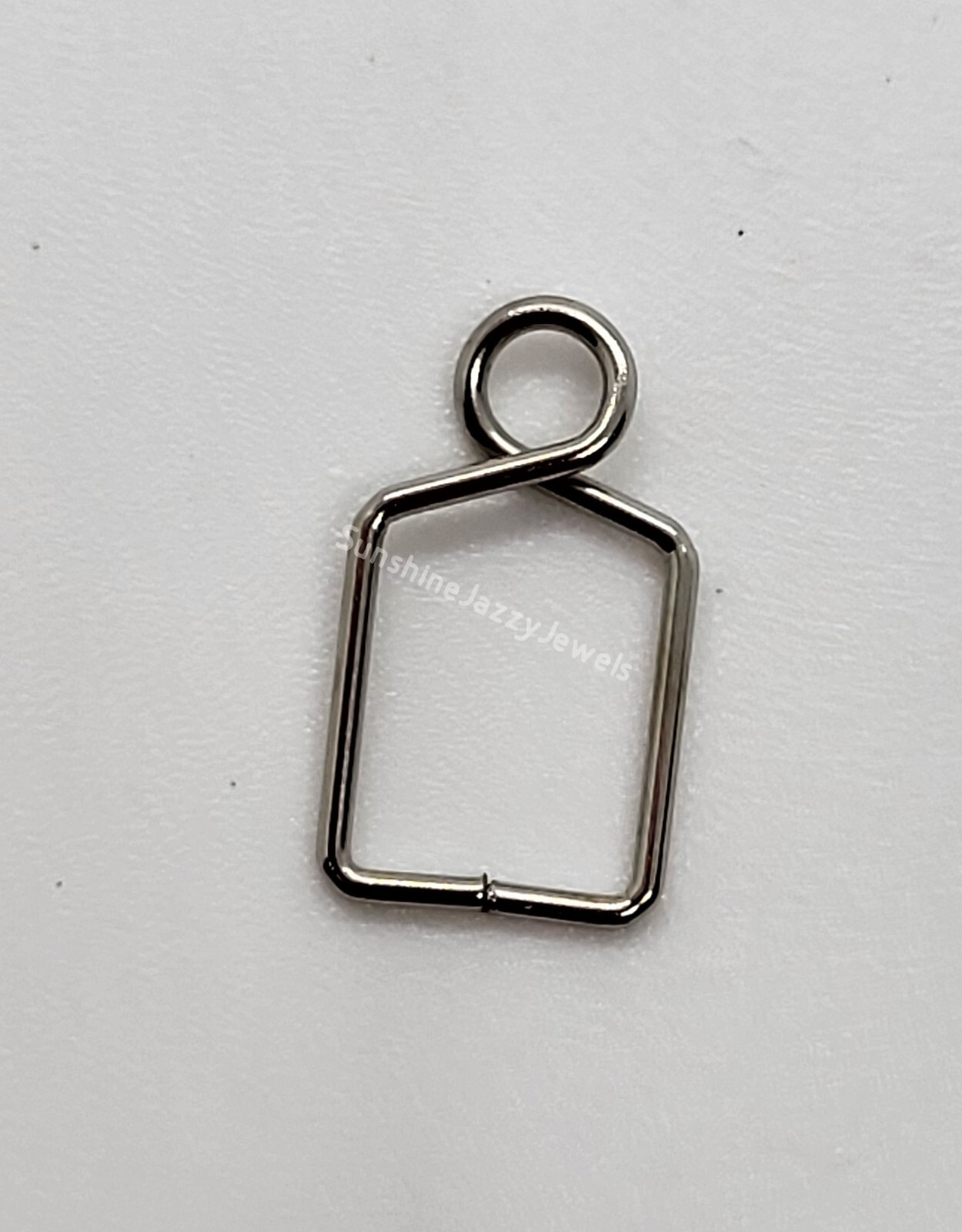 Chandelier/ Prism Silver Plated 8x14mm Pinch Bail Connectors; Strong