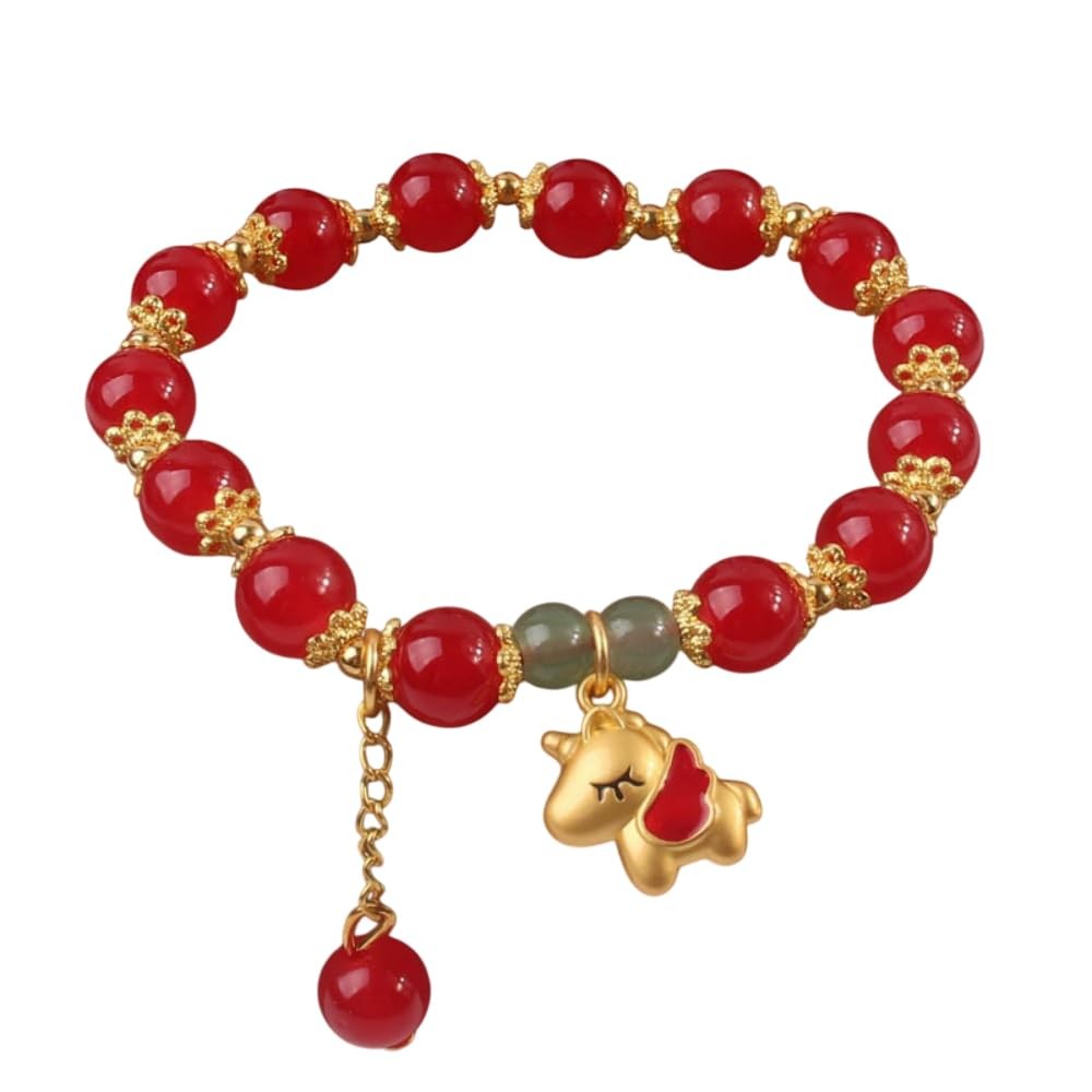 Chinese Zodiac Horse Beaded Bracelet Year of the Horse Bracelet Lucky Charm – 02