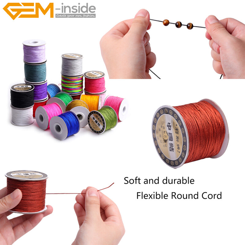 120 Meters Nylon Thread Delicate Strings Knotting Line for Jewelry Craft 0.8mm
