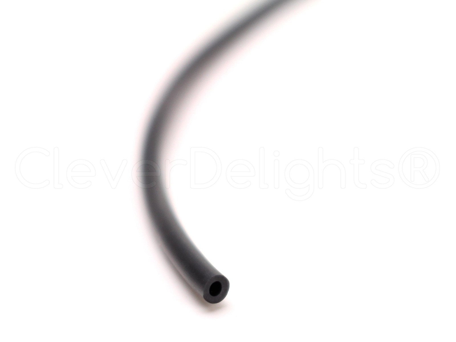 Black Hollow Rubber Tubing – 30 Feet – 2mm Diameter Tube Cord – 1/16″ OD x 1/…