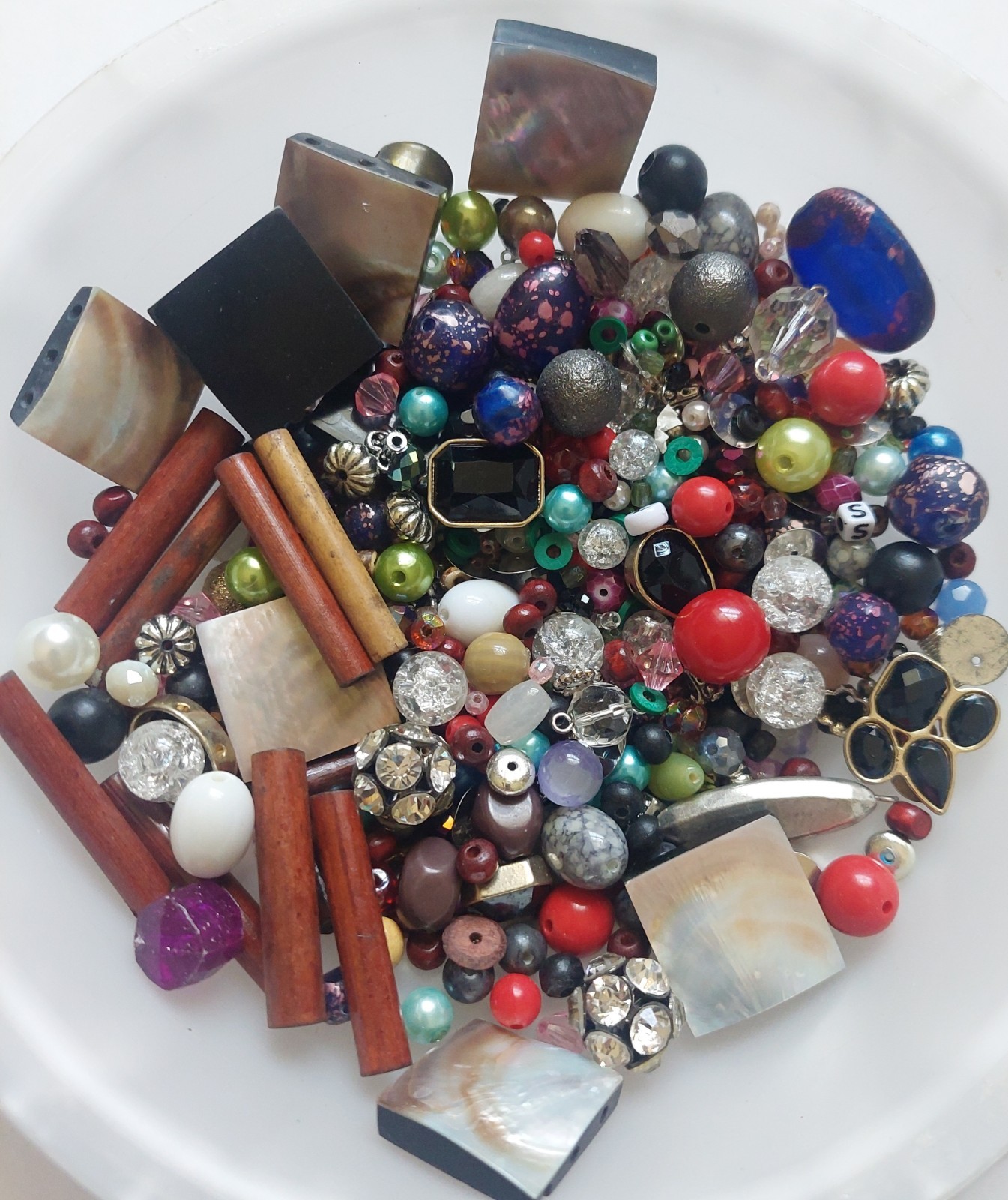 Jewelry Making Supplies beads DIY Crafts Destash 40oz Odds &Ends Lot Assortment