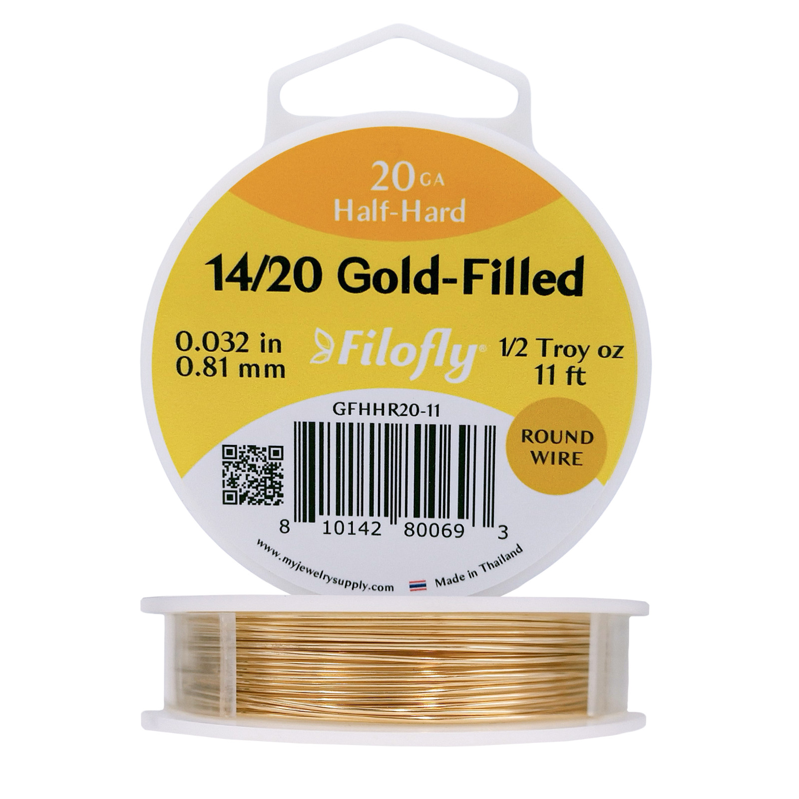 Filofly, 14/20 Gold-Filled, Half Hard, Round